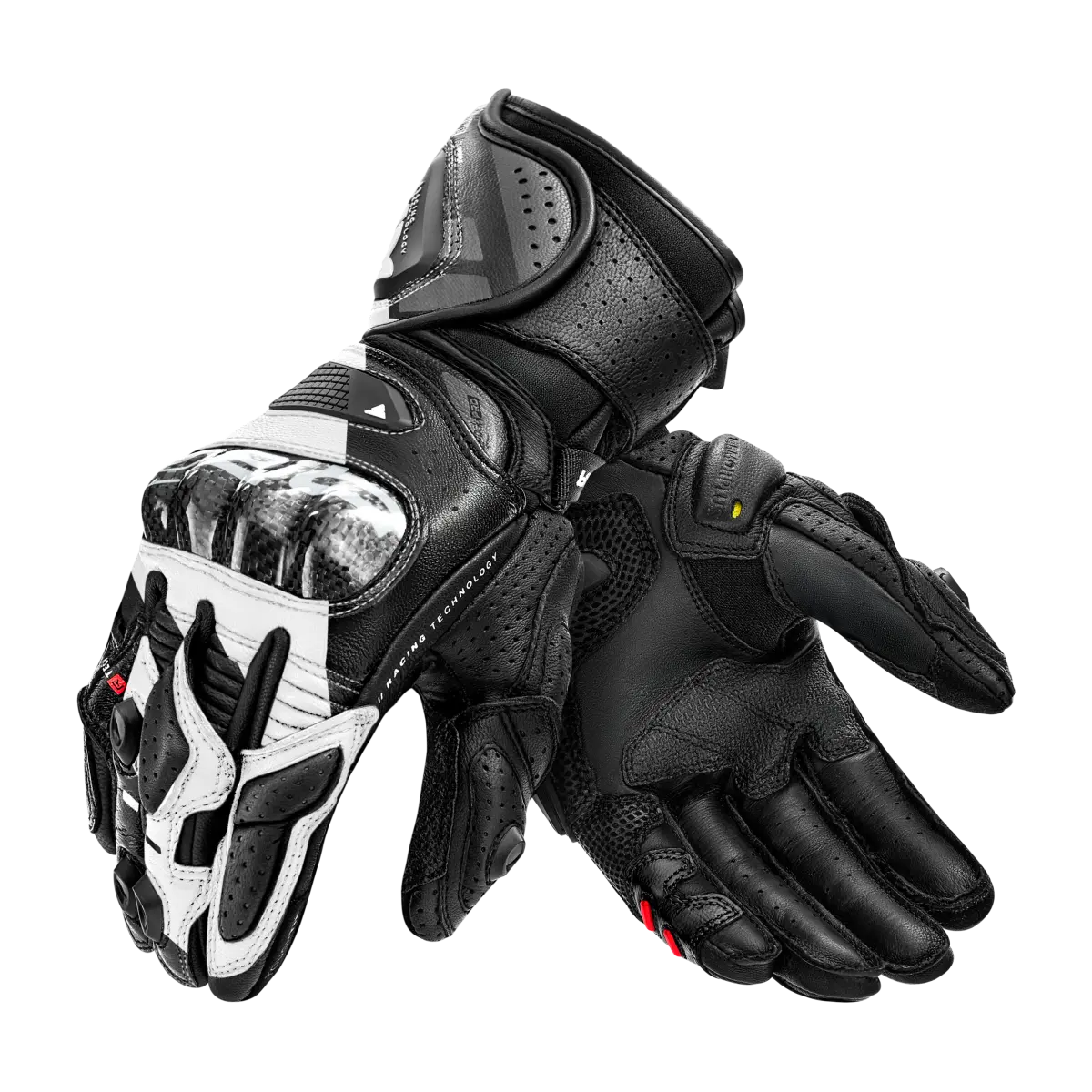 SHIMA RS-3 MEN MOTORCYCLE GLOVES BLACK WHITE