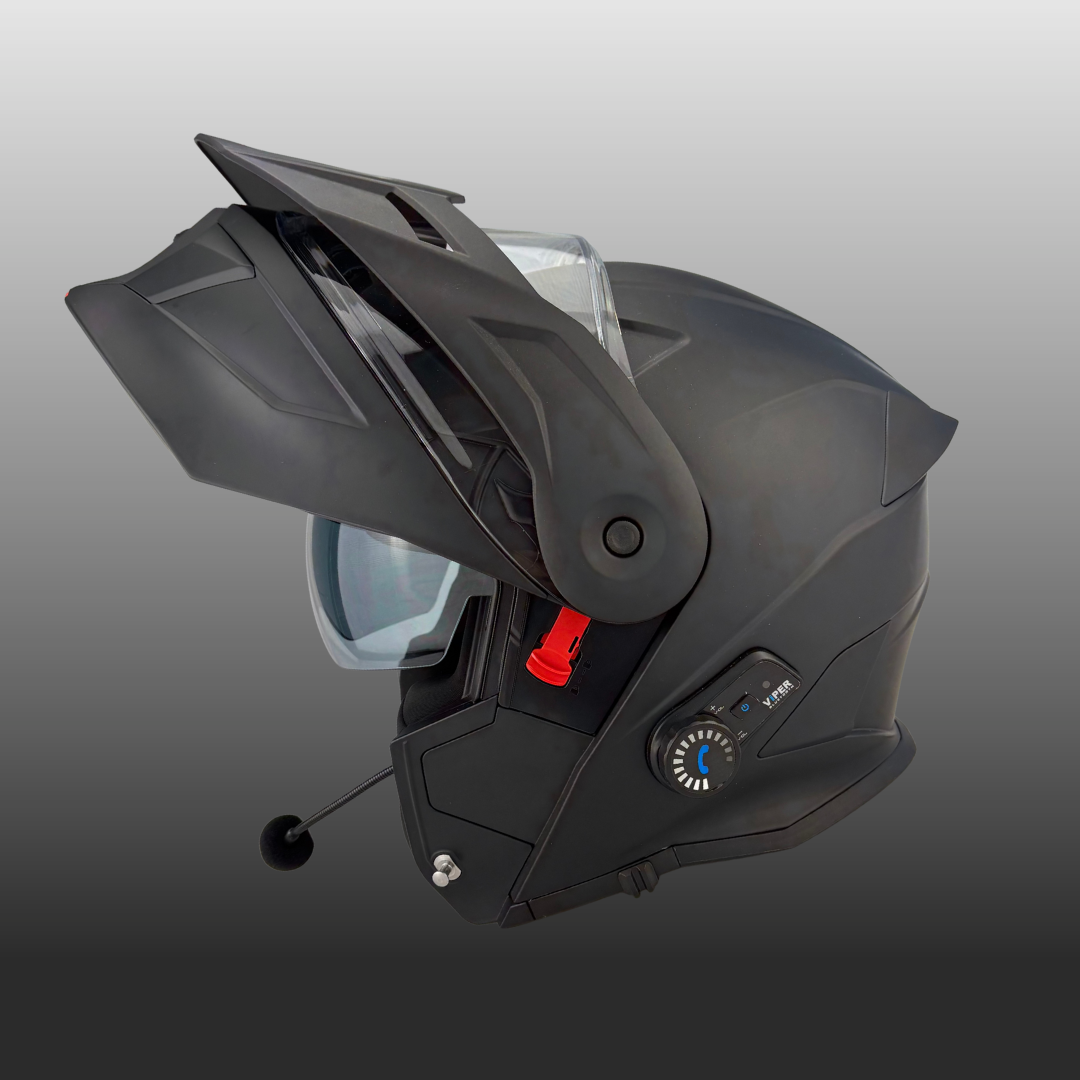 Viper RSV121 V.8 Bluetooth Flip Front Motorcycle Helmet Matt Black