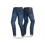 R-TECH VALENCIA MEN MOTORCYCLE JEANS 34L CE APPROVED BLUE