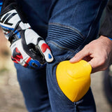 R-TECH VALENCIA MEN MOTORCYCLE JEANS 30L CE APPROVED BLUE