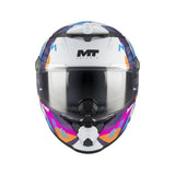 MT Thunder 4 R Pipen Motorcycle Full Face Helmet Gloss Pink White