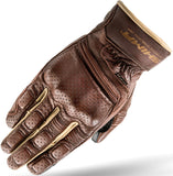 shima aviator touring motorcycle gloves brown