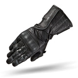 shima gt-1 long black leather motorcycle gloves