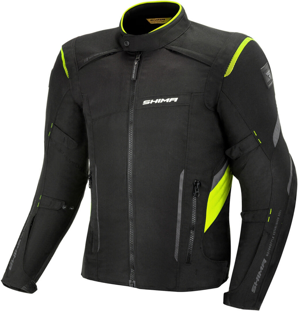 shima rush men's waterproof textile motorcycle jacket
