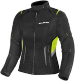 shima rush women's fluoro waterproof motorcycle textile jacket