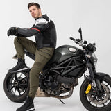 SHIMA BANDIT 2.0 MEN MOTORCYCLE LEATHER JACKET RED