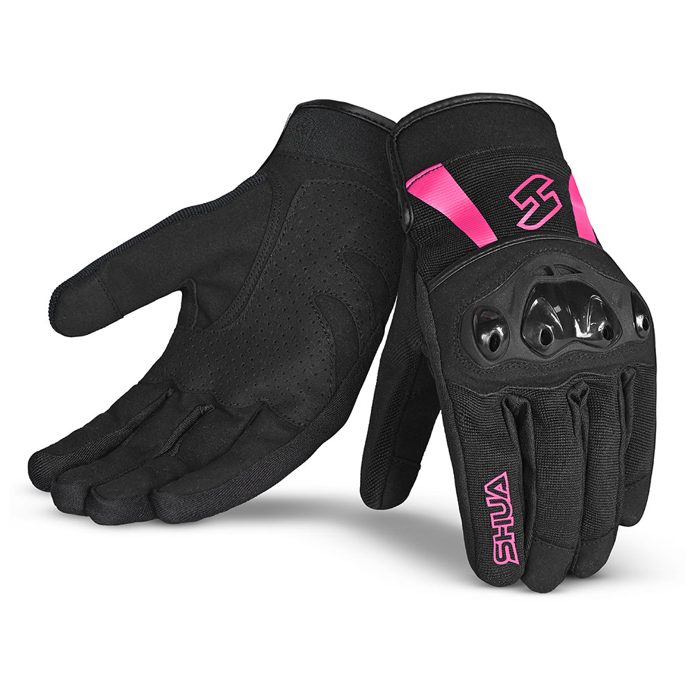 shua shot lady gloves black pink