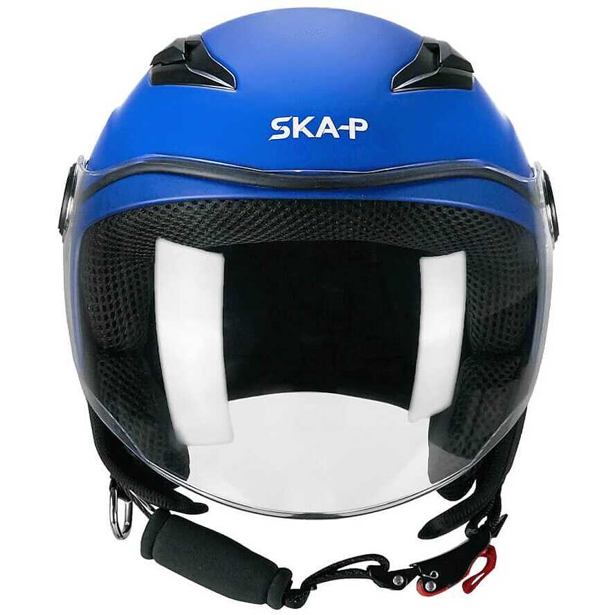 SKA-P 2MHA POD MONO JET CASCO MOTO Blu opaco