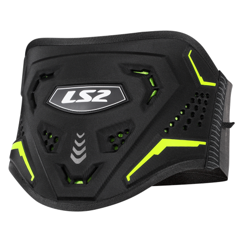 Ls2 Koku Kidney Belt Black H-V Yellow