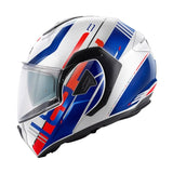 GIVI X30 PULSAR PULR MOTORCYCLE MODULAR HELMET WHITE BLUE RED