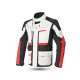 Bela Transformer Motorcycle Touring Jacket Ice Black Red