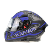 Viper RSV95 Rogue Shiny Full Face Motorcycle Helmet
