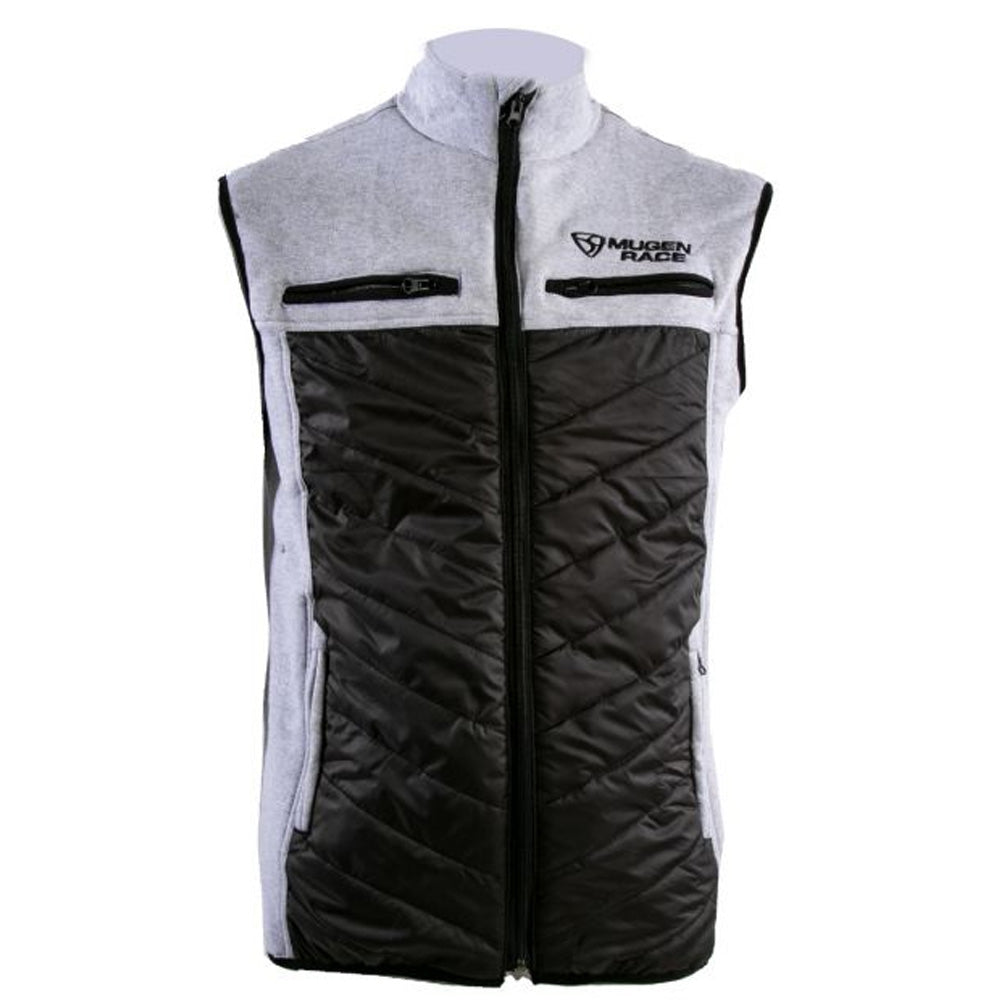MUGENRACE W-MNR-2491 Armw-Two Chaleco De Moto Negro Gris Claro