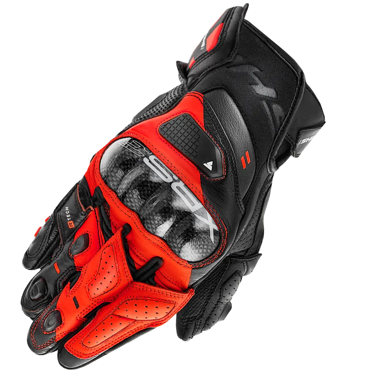 SHIMA XRS-3 SHORT RACING GUANTES MEN NEGRO/ROJO