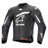 Alpinestars GP Plus R V4 Rideknit Leather Motorcycle Jacket Black White