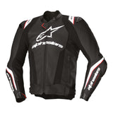 Alpinestars Missile V3 Ignition Leather Motorcycle Racing Jacket Black Red White