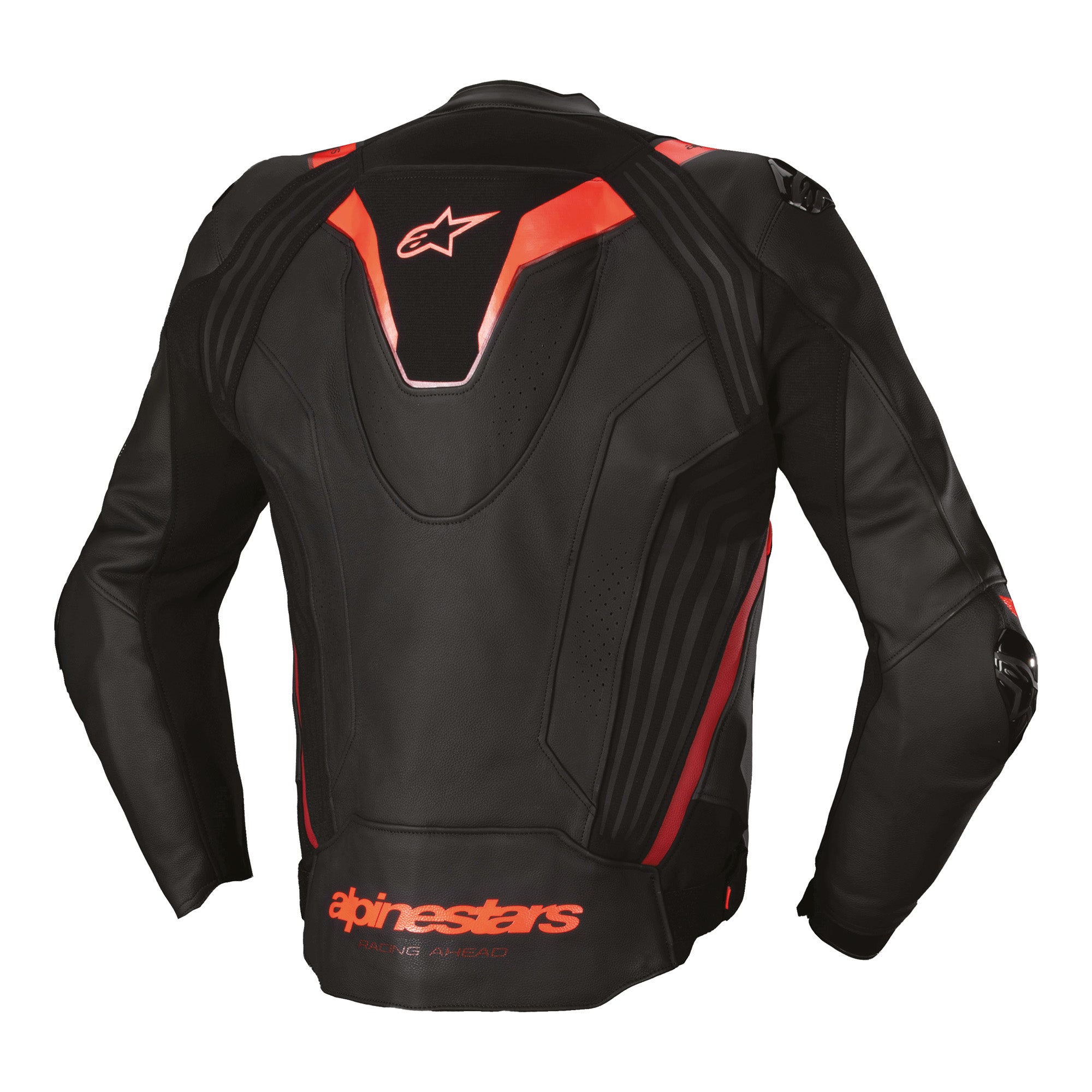 Alpinestars Missile V3 Ignition Leather Racing Motorcycle Jacket Black Red