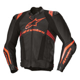 Alpinestars Missile V3 Ignition Leather Racing Motorcycle Jacket Black Red