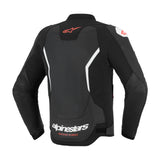 Alpinestars GP Force V2 Airflow Leather Motorcycle Jacket Black White