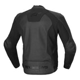 Alpinestars Faster V3 Leather Motorcycle Racing Jacket Black