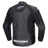 Alpinestars Faster V3 Motorcycle Racing Leather Jacket Black White
