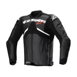 Alpinestars Atem V5 Race Motorcycle Leather Jacket Black White