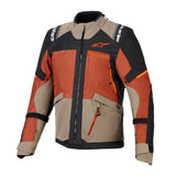 Alpinestars Andes V4 Drystar Adventure Men’s Motorcycle Jacket Walnut Rust Black