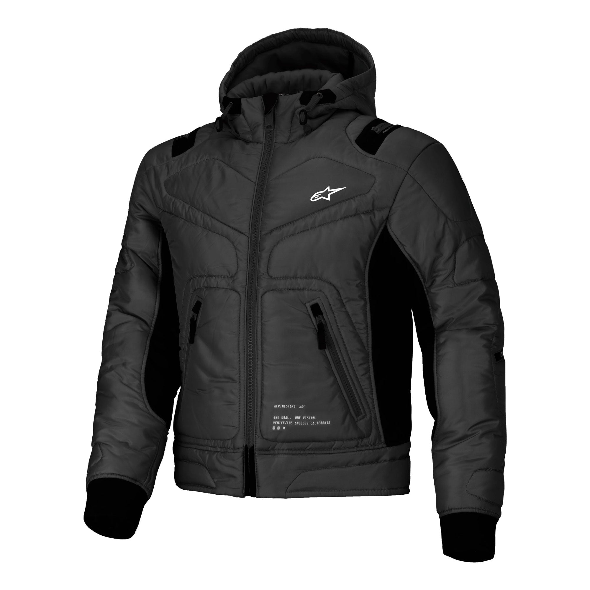 Alpinestars Mohobbs Touring Motorcycle Jacket Black Orange Fluo