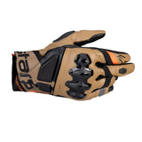 Alpinestars Belize V3 Drystar Touring Motorcycle Gloves Black Gobi Brown Sand