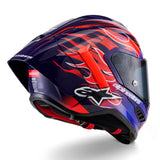 Alpinestars Supertech R10 Flyte Motorcycle Racing Helmet Purple/Red/Glossy
