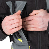 ARMR Kumaji 3.0 Waterproof Men’s Motorcycle Jacket Black Green Fluo