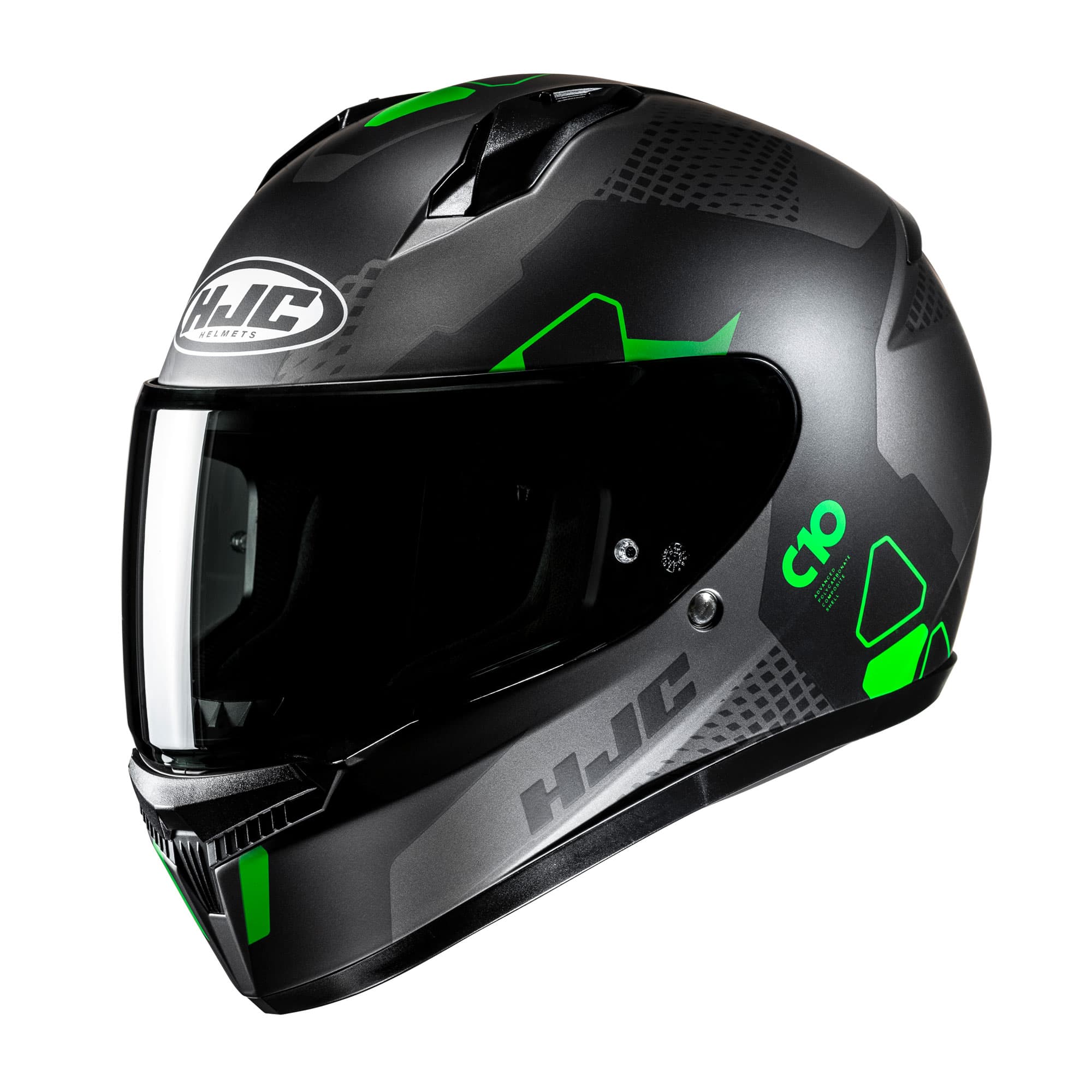 HJC C10 Aspa Full-Face Motorbike off-road Helmet – Green