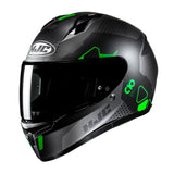 HJC C10 Aspa Full-Face Motorbike off-road Helmet – Green