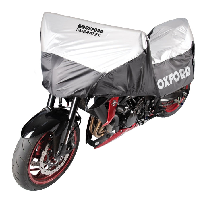 Oxford Umbratex Compact Waterproof Motorcycle Cover Black Silver maximomoto.uk!