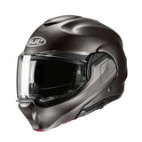 HJC F100 Plain Flip-up Modular Helmet – Titanium Gray