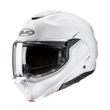 HJC F100 Plain Sleek Design Modular Helmet – Pearl White