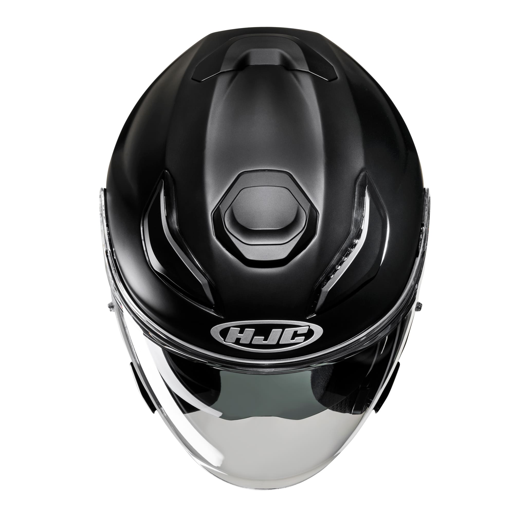 HJC F31 Plain Open Face Touring Helmet-Matte Black
