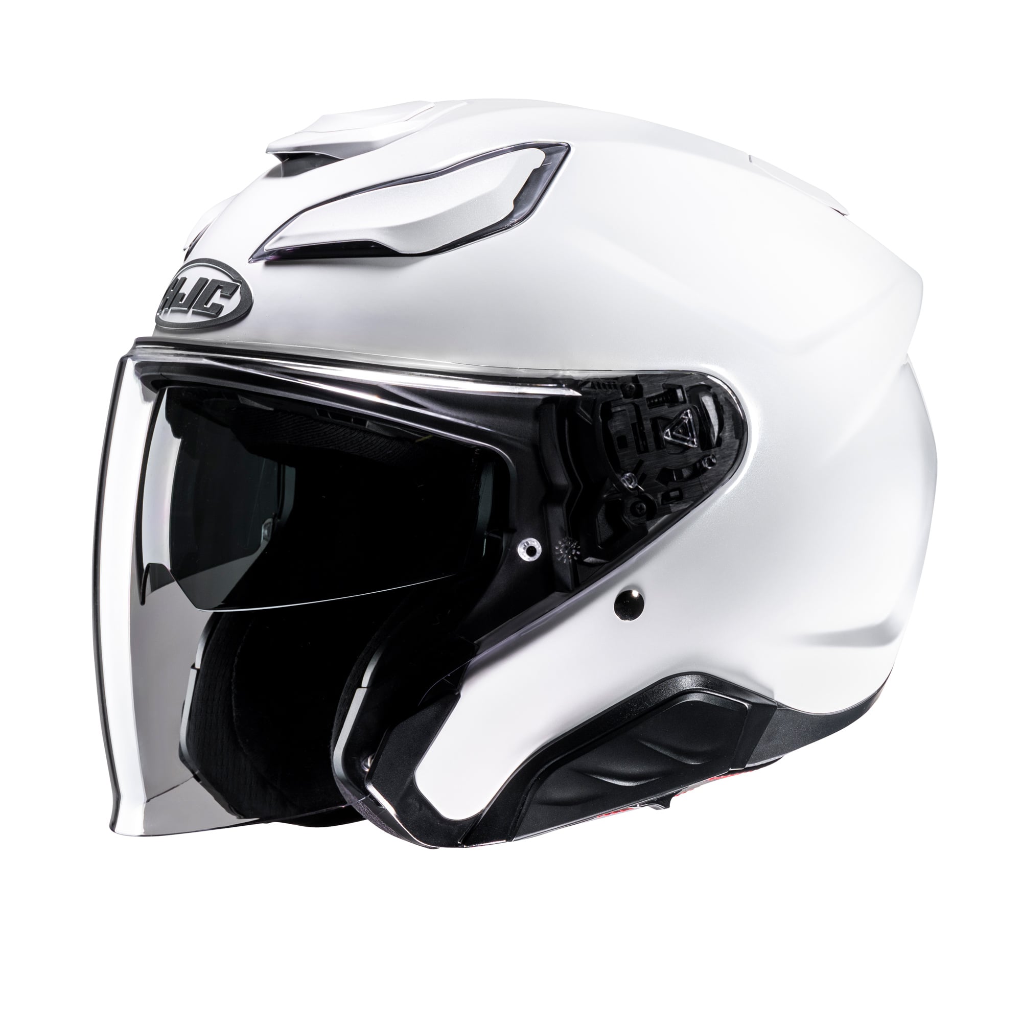 HJC F31 Plain Open Face Touring Helmet-Pearl White