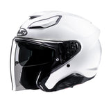 HJC F31 Plain Open Face Touring Helmet-Pearl White