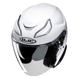HJC F31 Plain Open Face Touring Helmet-Pearl White