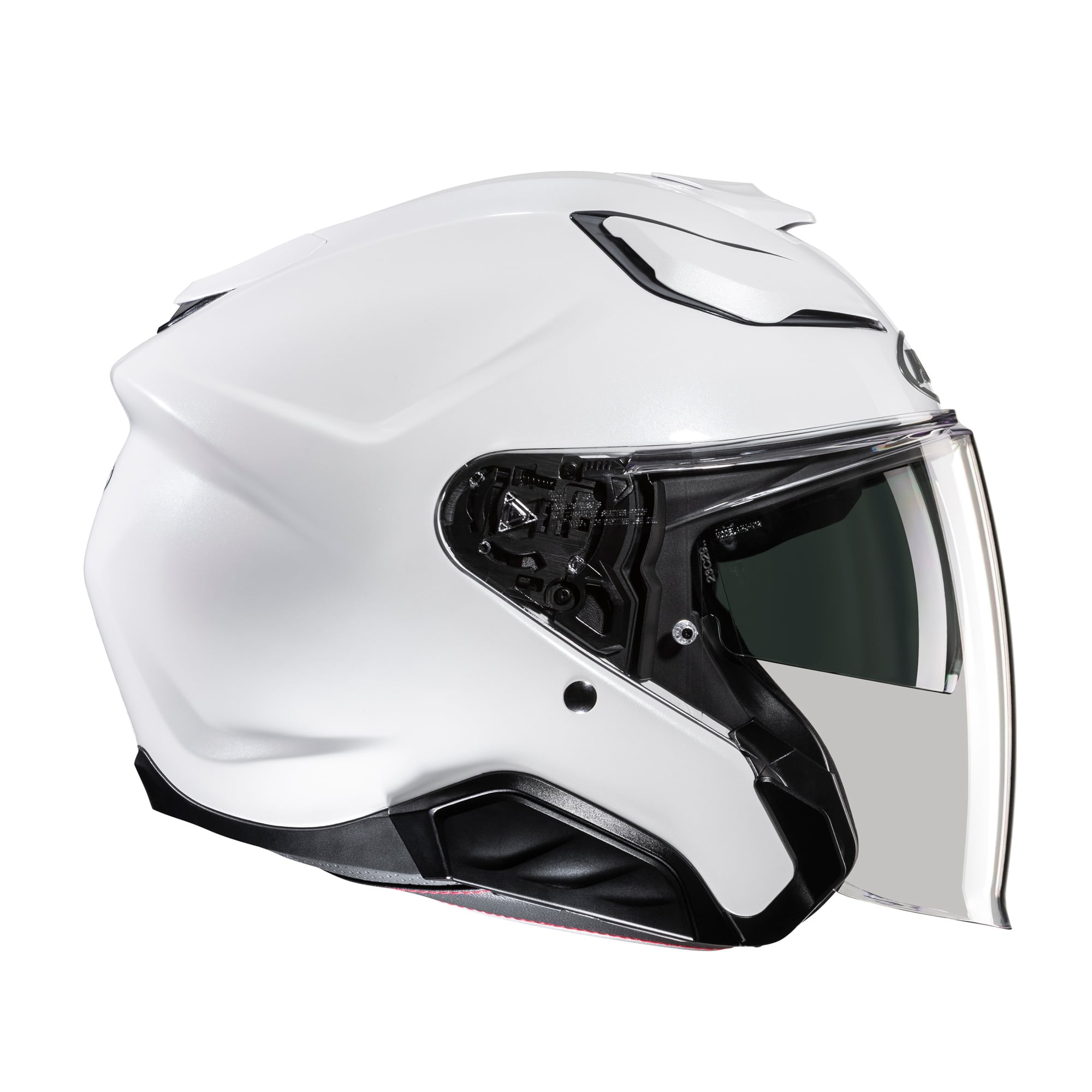 HJC F31 Plain Open Face Touring Helmet-Pearl White