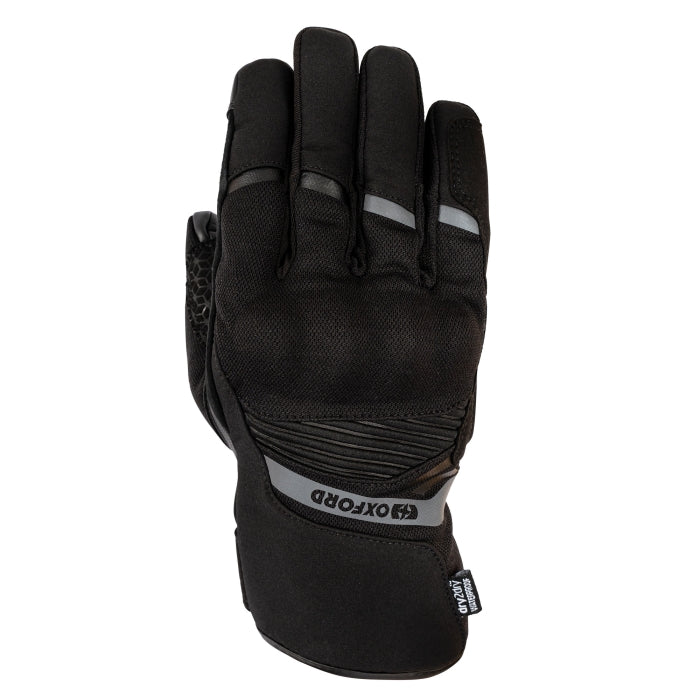 Oxford Dakar 1.0 Men’s Waterproof Motorcycle Gloves Stealth Black maximomoto.uk!