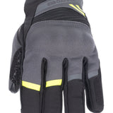 Oxford Dakar 1.0 Men’s Waterproof Motorcycle Gloves Charcoal Yellow
