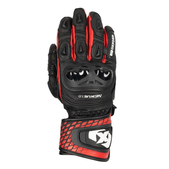 Oxford Nexus CE Level 2 Sports Men’s Gloves Black White Red maximomoto.uk!