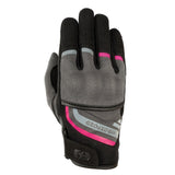 Oxford Dakar 1.0 Women’s Summer Motorcycle Glove Charcoal / Pink maximomoto.uk!