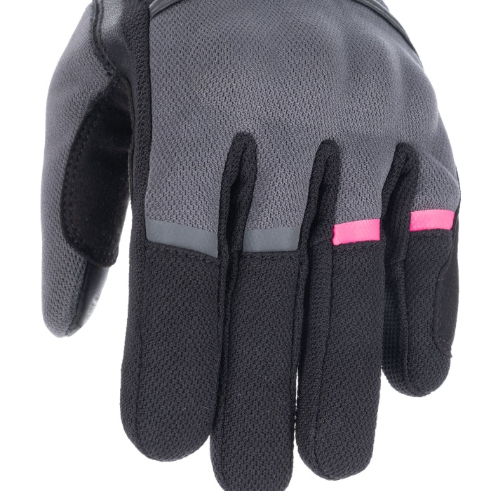 Oxford Dakar 1.0 Women’s Summer Motorcycle Glove Charcoal / Pink