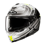 HJC I71 Viz full-face helmet – bold graphic design – motorcycle helmet- fluo
