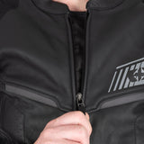 Oxford Cypher 1.0 Men’s Leather Motorcycle Jackets Stealth Black