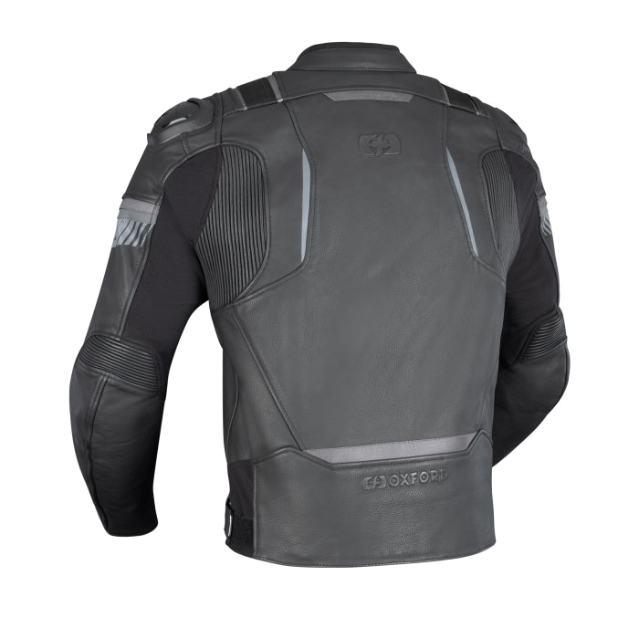 Oxford Cypher 1.0 Men’s Leather Motorcycle Jackets Stealth Black