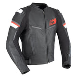 Oxford Cypher 1.0 Men’s Leather Motorcycle Jackets Black White Red